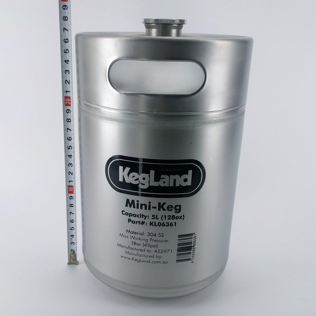 Mini Keg - 5L (approx 170oz) (175mm x 280mm)