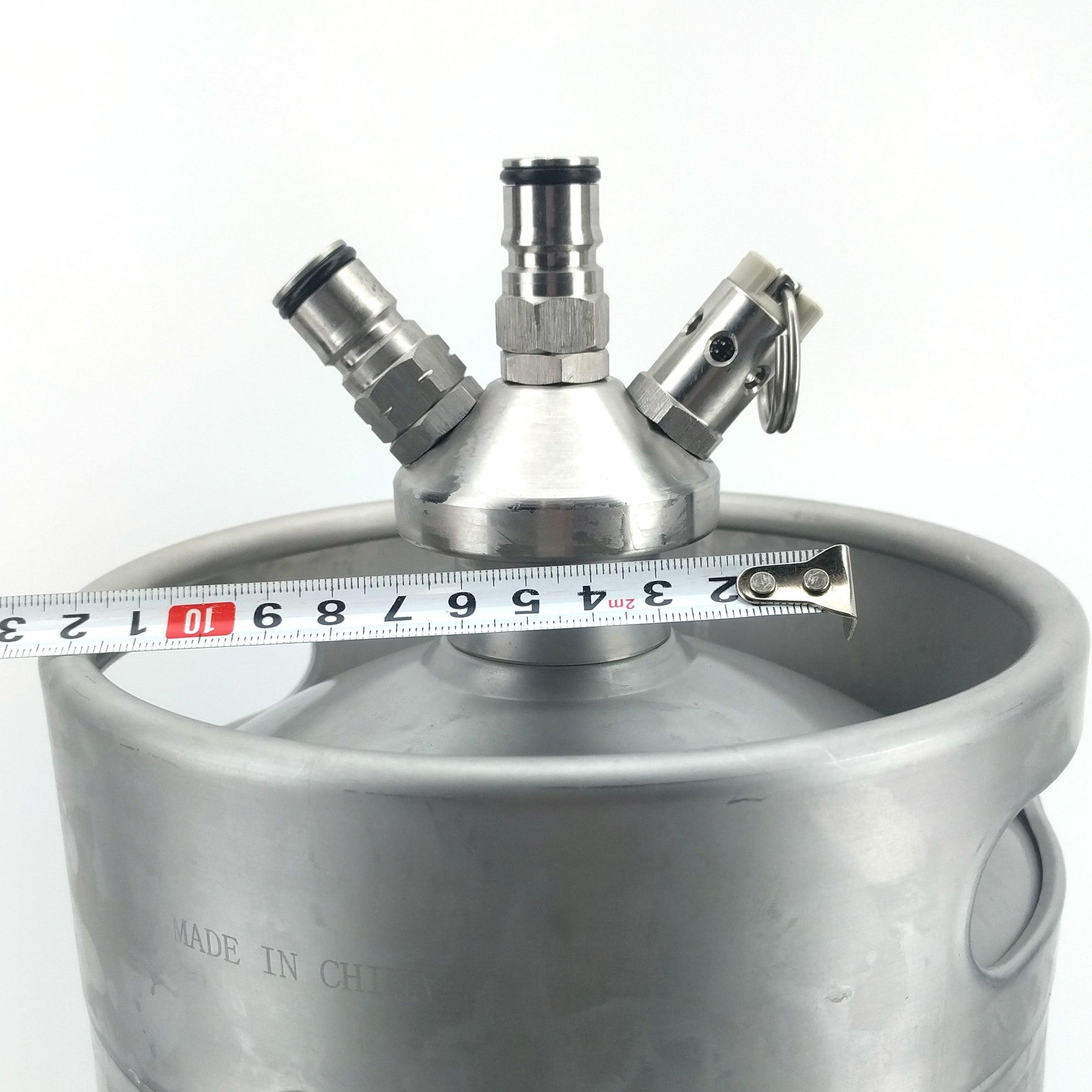 Mini Keg - Ball Lock Tapping Head with 8mm silicone hose - KegLand
