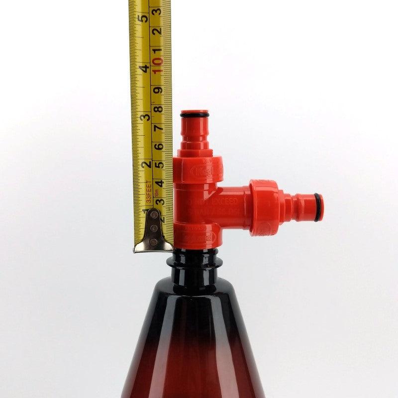 PCO1881 Carbonation Cap Tee Adapter (Female x Male x Male) - KegLand