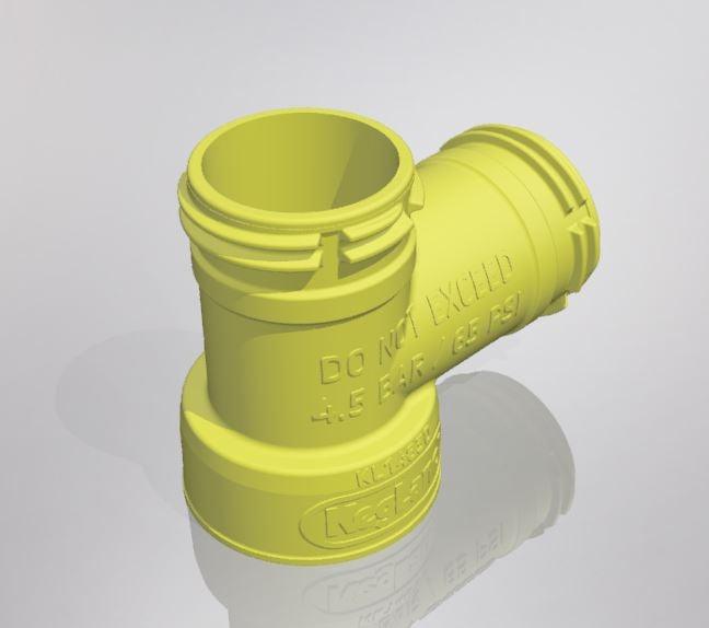 PCO1881 Carbonation Cap Tee Adapter (Female x Male x Male) - KegLand