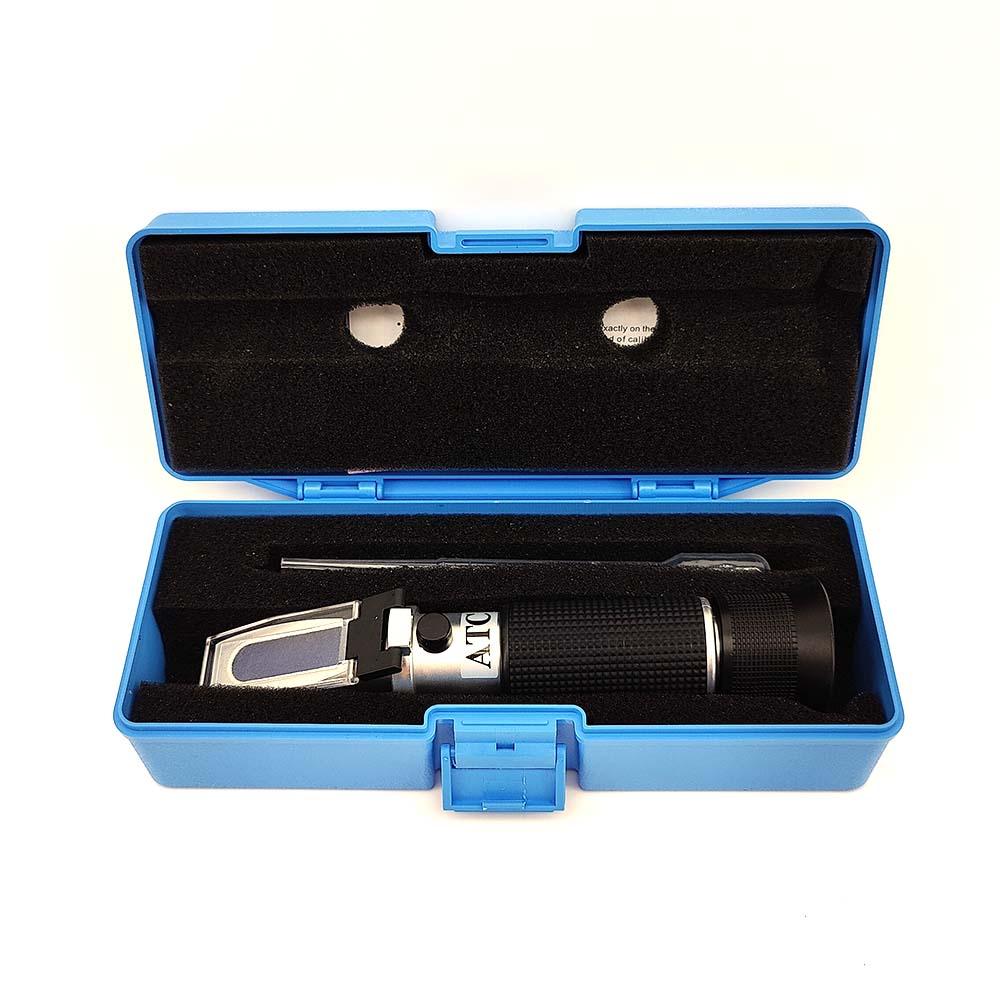 Portable Refractometer ATC (Three Scale) Brix - SG Sugar - SG Wort - KegLand