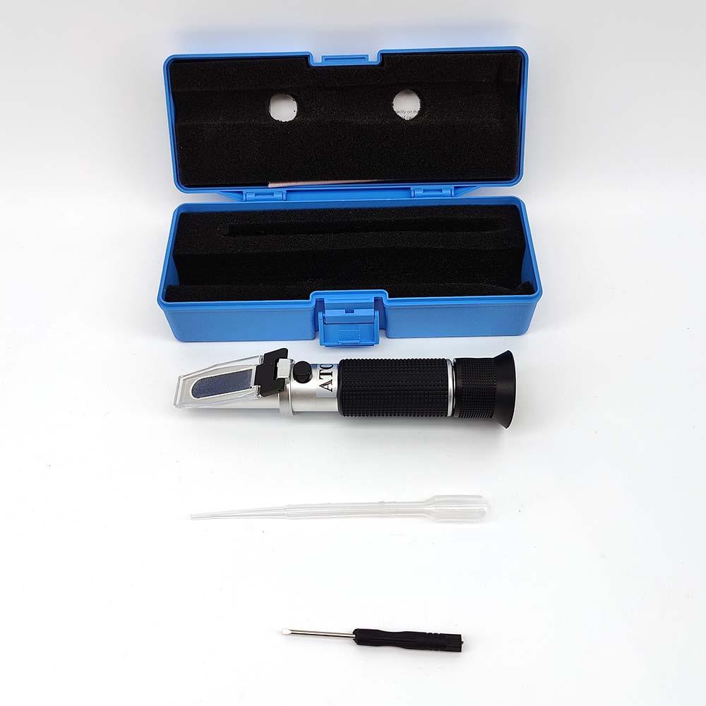 Portable Refractometer ATC (Three Scale) Brix - SG Sugar - SG Wort - KegLand