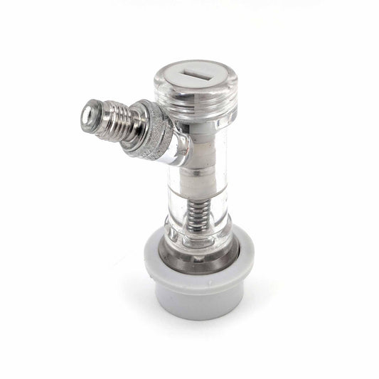 Premium Ball Lock Disconnect MFL (Clear/Grey/Gas) - With Integrated Check Valve - KegLand