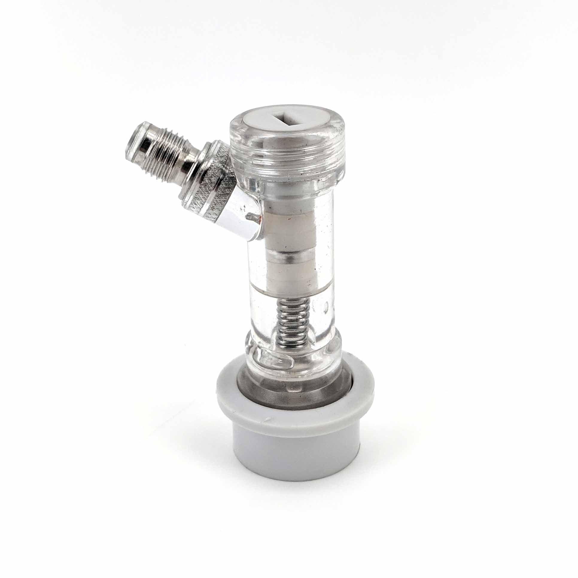 Premium Ball Lock Disconnect MFL (Clear/Grey/Gas) - With Integrated Check Valve - KegLand