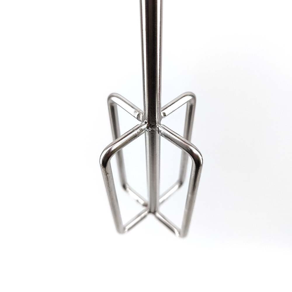 Premium Stainless Steel Drill Powered Mash Stirrer & Mixer - 1/4 Inch Hex Drive - KegLand