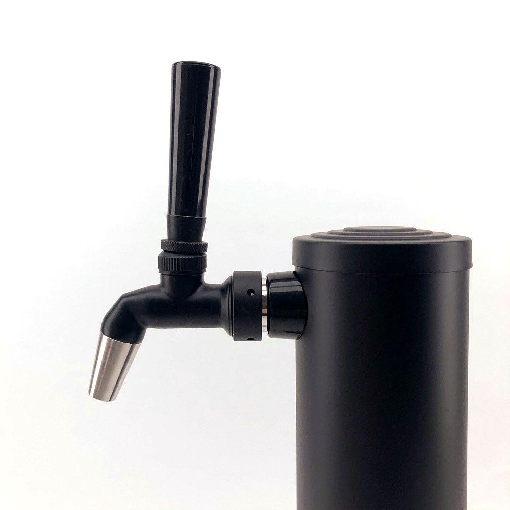 Quadruple Tap Black Phantom Font Kit with duotight Short shanks and Black handles(Without Tap) - KegLand