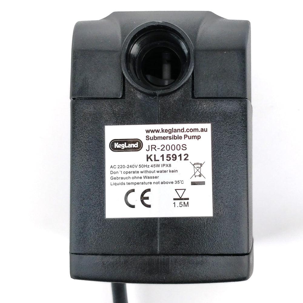 Replacement Bucket Blaster Submersible Pump 2000L/H, 3.2m Head - AU Plug - KegLand