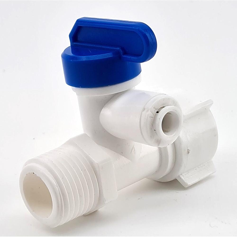 RO Filter System Diverter Valve duotight 6.35mm (1/4') + Male & Female Faucet Adapter - KegLand