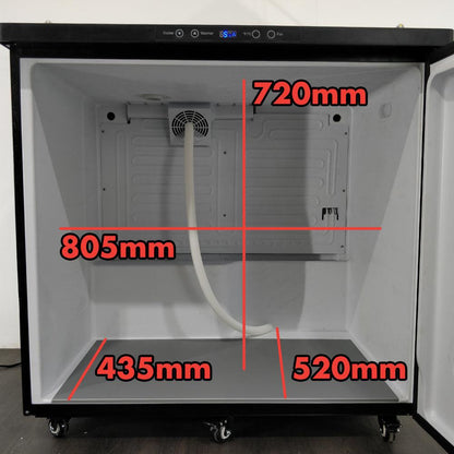 Series X PLUS - Base Unit Fridge (includes Castor Wheels, 2x Drip Trays, co2 Cylinder holder,Co2 Regulator) - KegLand