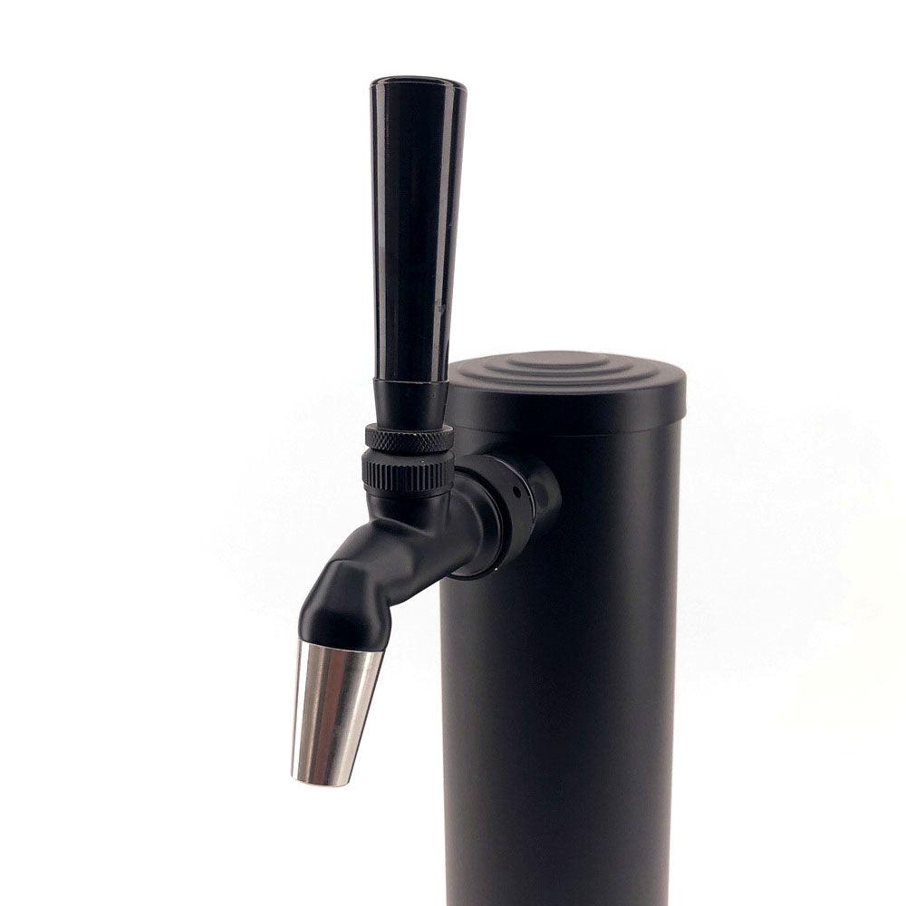 Single Tap Black Phantom Font Kit with duotight Short Shank and Black handle (Without Tap) - KegLand