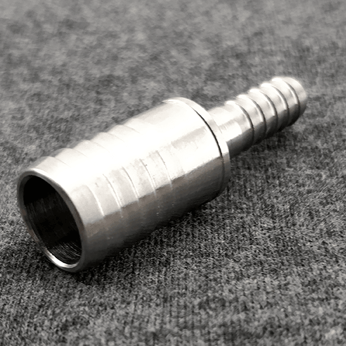 Stainless splicer 6mm Barb X 13mm barb - KegLand