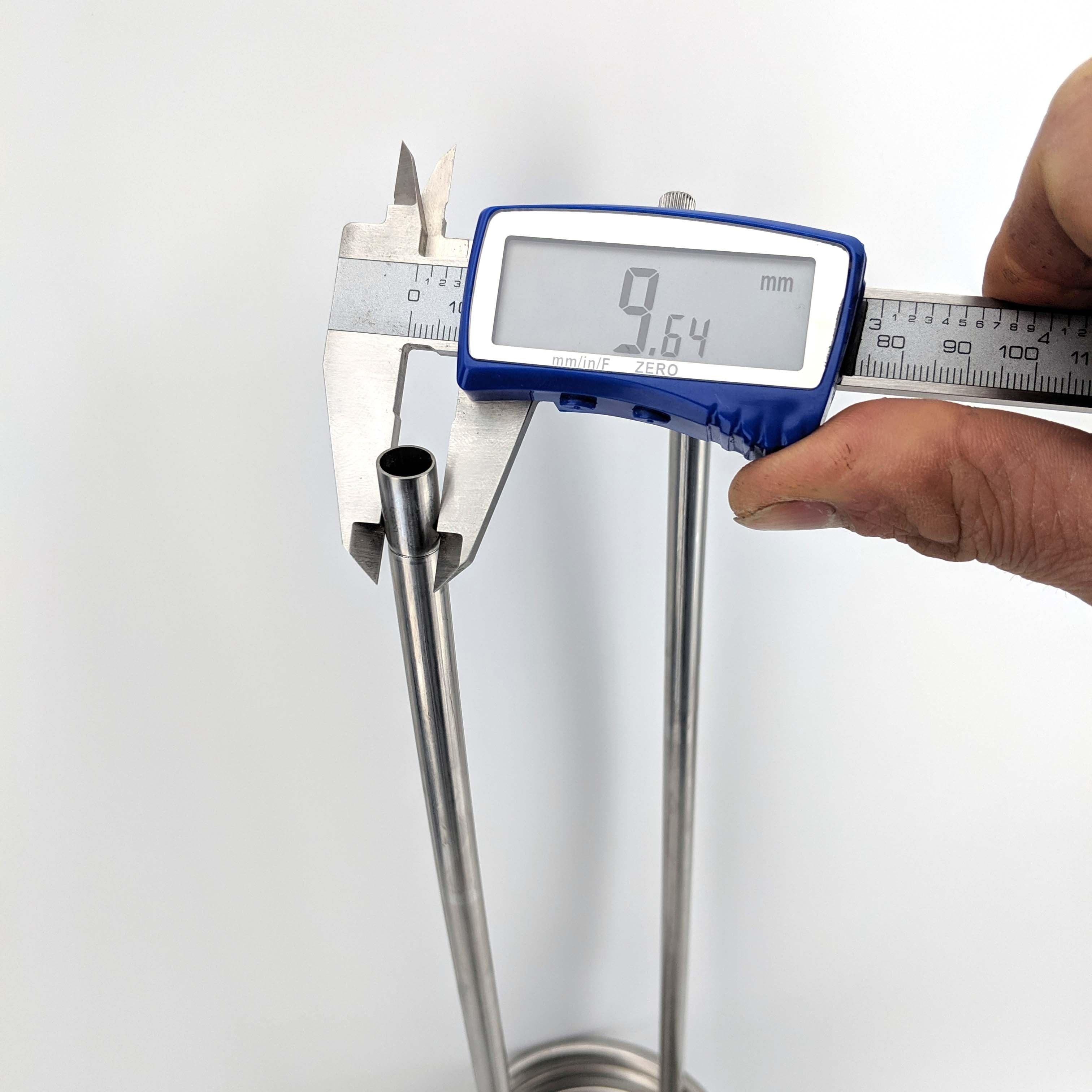 Temp Twister 9.5mm (3/8') Stainless Glycol Cooling/Heating Coil (Including 9.5mm (3/8') x 1/2' Threa - KegLand