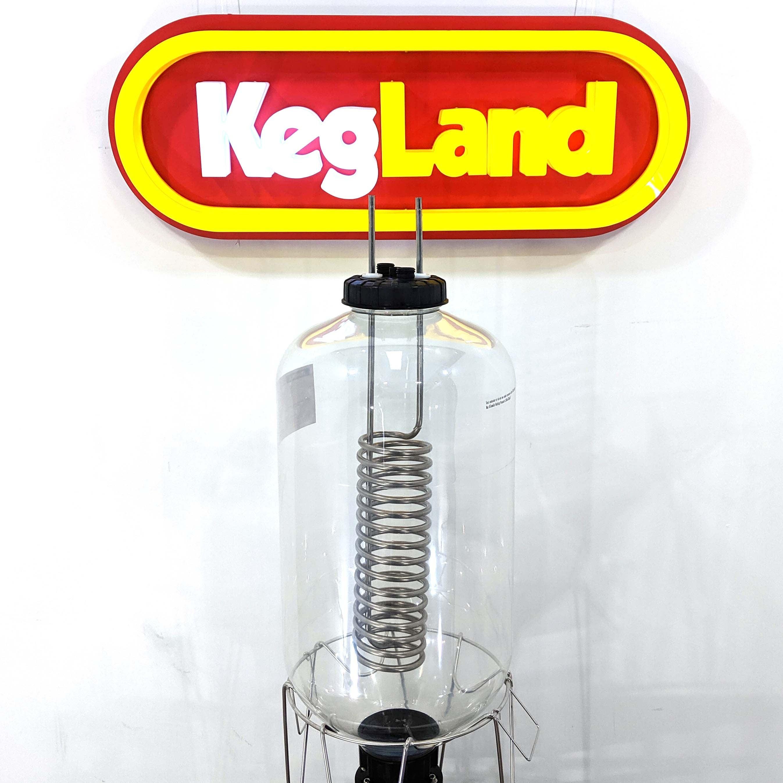 Temp Twister 9.5mm (3/8') Stainless Glycol Cooling/Heating Coil (Including 9.5mm (3/8') x 1/2' Threa - KegLand