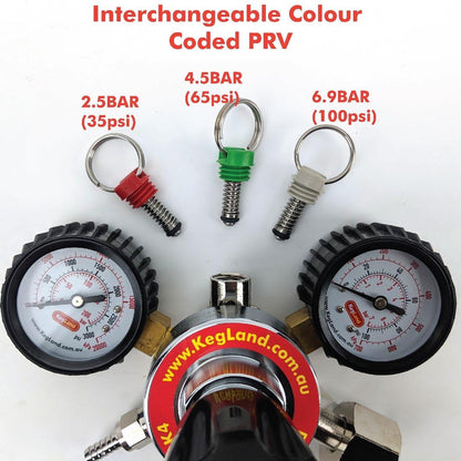 Type 30 - MK4 Regulator (6.5bar PRV & 100psi Gauge) - KegLand