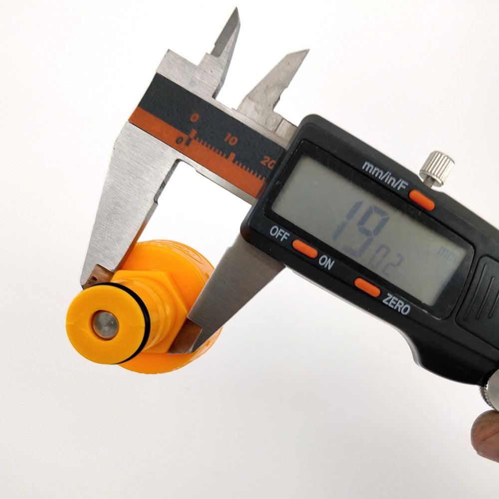 YELLOW - FermZilla Liquid/Gas Post Plastic Carbonation Cap - KegLand