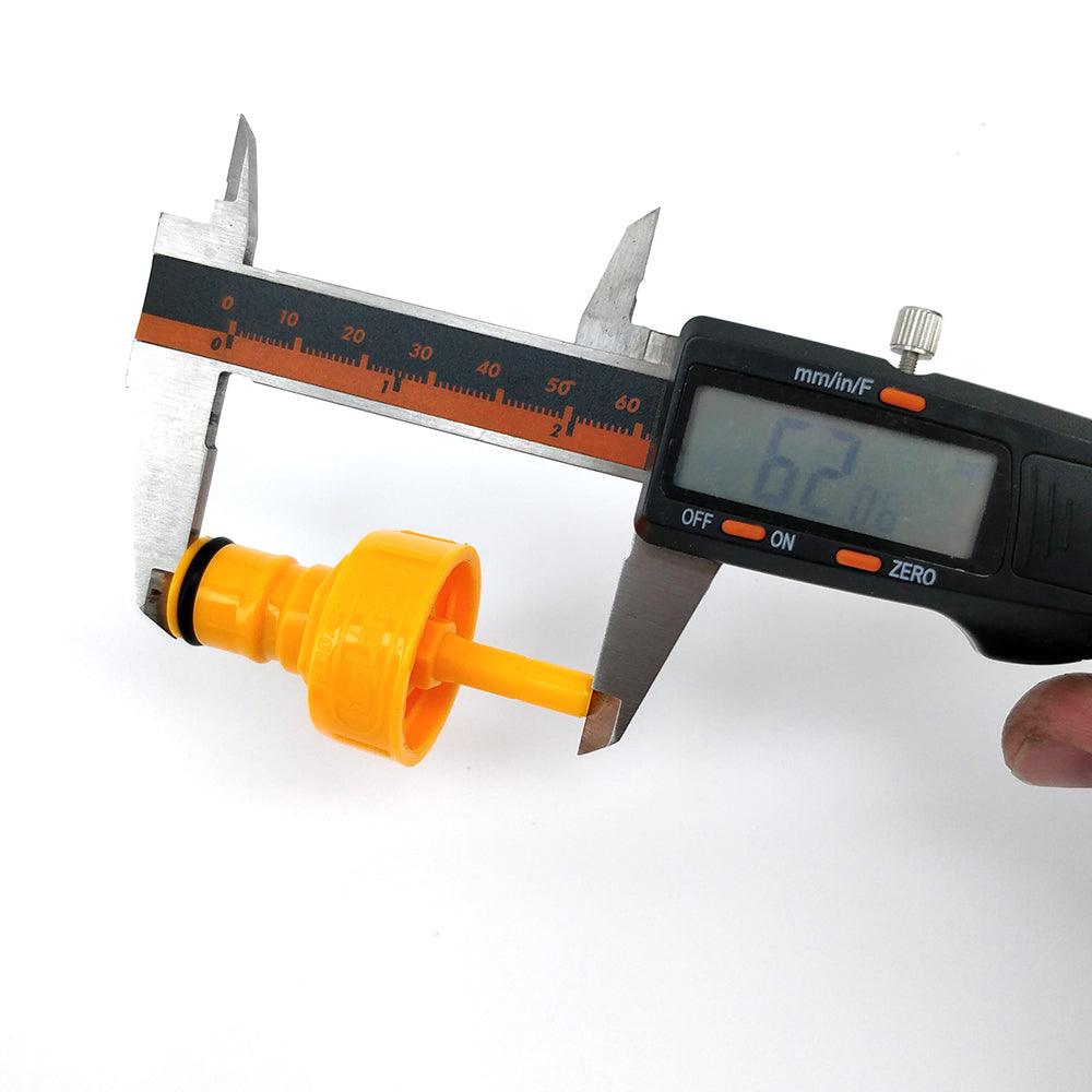 YELLOW - FermZilla Liquid/Gas Post Plastic Carbonation Cap - KegLand